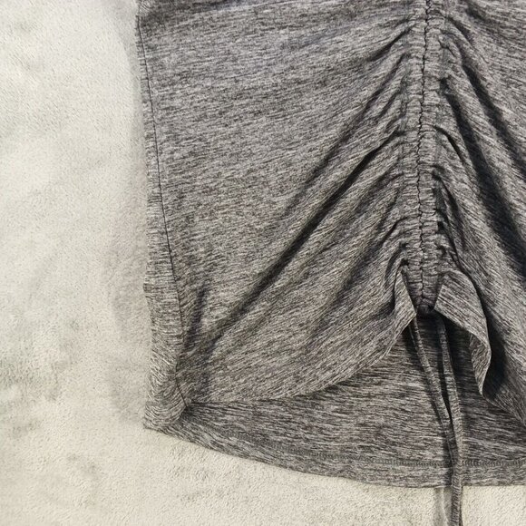 ACTIV 8 Activewear Tank Top SMALL(4-6) Gray Knit Gym Casual Drawstring - Picture 10 of 11